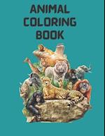 Animal Coloring Book: For Kids Aged 3-8, Animal coloring book for kids 