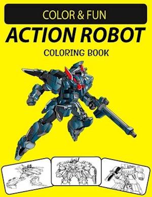 Action Robot Coloring Book