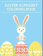 Easter Alphabet Coloring Book: A-Z Activity Book for Kids, Toddlers 