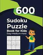 600 Sudoku Puzzle Book for Kids Sudoku Easy-Medium-Hard