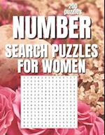 Number Search Puzzle for Women: Large Print Number Search Book for Adults and Seniors 