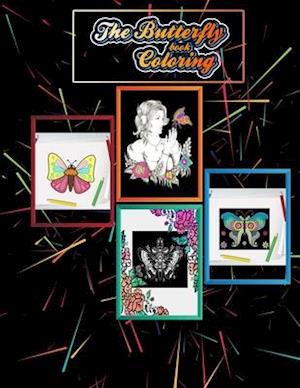 The Butterfly Coloring Book: Beautiful Stunning Patterns For Relieving Stress & Relaxation for all Ages from easy to hard mode.