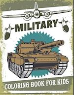 Military Coloring Book For Kids