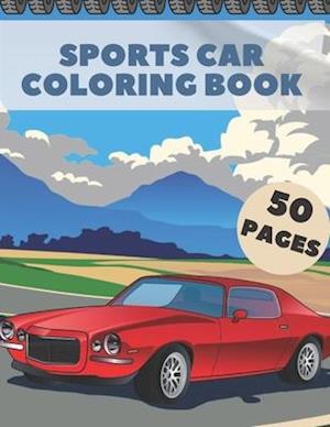 Sports Car Coloring Book