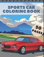 Sports Car Coloring Book