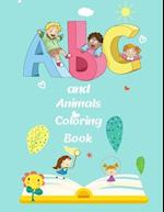 ABC and Animals Coloring Book