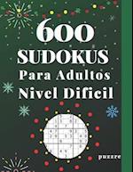 600 Sudokus Para Adultos Nivel Dificil