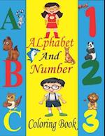 Alphabet and Number Coloring Book