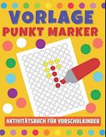 Vorlage Punkt Marker, Aktivitätsbuch für Vorschulkinder.