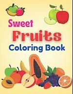 Sweet fruits Coloring Book