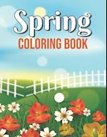 Spring Coloring Book: Beautiful Spring Scenes, Cute Animals and Relaxing Country Landscapes Design Springtime Mandalas Coloring Book, Funny Spring Col