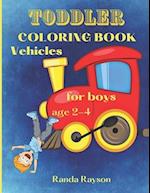 Toddler Coloring Book Vehicles