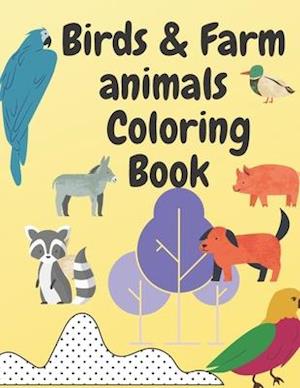 Birds & Farm animals Coloring Book: Birds & Farm animals Coloring Book