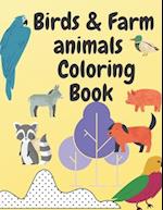 Birds & Farm animals Coloring Book: Birds & Farm animals Coloring Book 