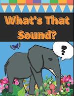 What's That Sound?: Coloring Book About Animals And Their Sound For Kids 2-4 Age 
