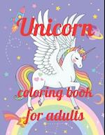 Unicorn coloring book for adults: A Coloring Book of 35 Unique Unicorn Coe Stress relief Book Designs Paperback 