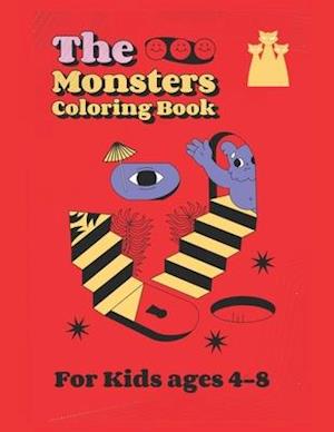 The Monsters Coloring Book For Kids ages 4-8