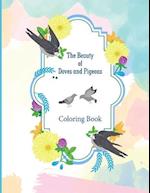 The Beauty of Doves and Pigeons Coloring Book