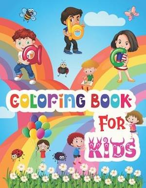 ABC Coloring Book for Kids: Coloring Book for Kids ABC | Fun with Numbers, Letters, Colors, and Animals! | ABC Activities for Preschoolers Ages 3+ | C