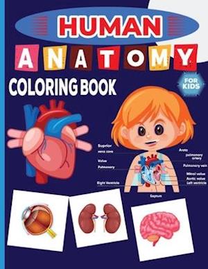 Human Anatomy Coloring Book For Kids: human anatomy for drawing flashcards coloring book for toddlers A visual analogy study guide coloring workbook G
