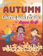 Autumn Coloring Book For Kids Ages 4-8