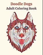 Doodle Dogs Adult Coloring Book