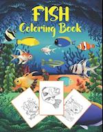 Fish Coloring Book: for kids to color a beautiful and unique fish designs .The perfect gift for kids 