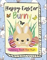 Happy Easter Bunny, Coloring Book for Kids