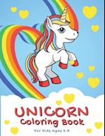 Unicorn Coloring Book For Kids Ages 4-8