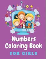 Numbers Coloring Book For Girls : 1 To 100 Coloring Numbers For Kids 100 Pages 