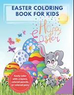 Easter Coloring Book For Kids: Collection Of Simple Print Image Coloring Pages. Gift For Boys And Girls. 