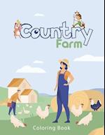 country farm coloring book