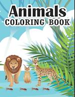 Animals Coloring Book: animals coloring book This Coloring Books for Boys and Girls Cool Animals for Boys and Girls Aged 3-9 Coloring Books for Kids A