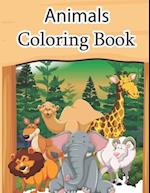 Animals Coloring Book: Educational Coloring Books for Kids My First Animal Coloring Book for Kids Learn Fun Facts Practice Handwriting and Color Hand 