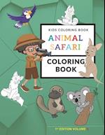 Kids Coloring Book Animal Safari Coloring Book Volume 2 