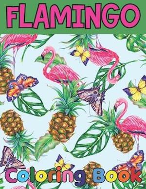 Flamingo coloring book: Easy and Fun Coloring Page for teenagers, 4-8, Unique gift for Girls who loves flamingo