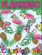 Flamingo coloring book: Easy and Fun Coloring Page for teenagers, 4-8, Unique gift for Girls who loves flamingo 