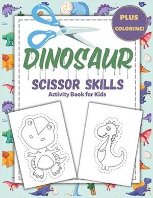 Dinosaur Scissor Skills Activity Book for Kids