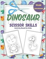 Dinosaur Scissor Skills Activity Book for Kids