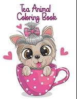 Tea Animal Coloring Book