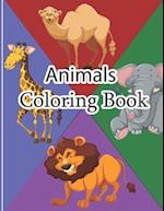 Animals Coloring Book: Awesome Animals Cute Animal Coloring Book for Kids Coloring Pages of Animals on the Jungle Animal Of The Jungle Coloring book F