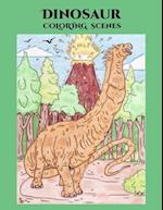Dinosaur Coloring Scenes