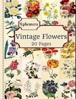 Vintage Flowers Ephemera