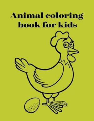 Animal coloring book for kids