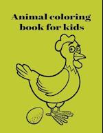 Animal coloring book for kids