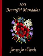 100 Beautiful Mandalas flowers for all levels