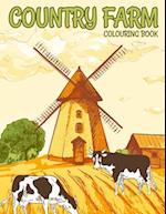 Country Farm Colouring Book: Charming Countryside Colouring Books for Adults 