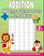 Addition 100 Days of Math Facts Addition Worksheets: Fun Addition Worksheets, Facts That Stick with Double Digit Addition Worksheets 