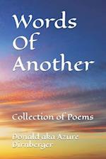 Words Of Another: Collection of Poems 