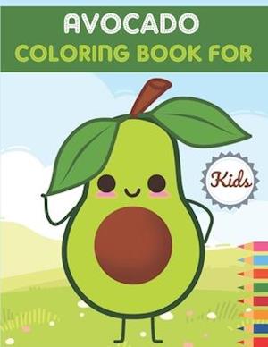 Avocado Coloring Book For Kids